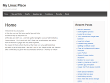 Tablet Screenshot of mylinuxplace.com